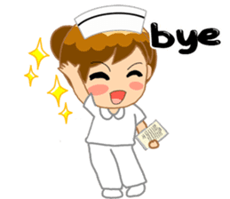 For the lovely nurse by ViccVoon Studio sticker #2125140