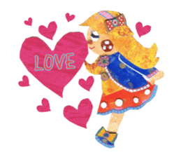 The love that is a young girl sticker #2125265