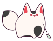 Marshmallow fox sticker #2126592