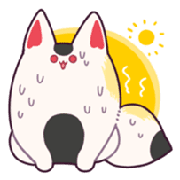 Marshmallow fox sticker #2126597