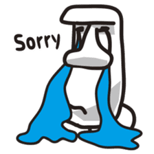 Holiday of Moai [English version] sticker #2128671