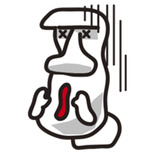 Holiday of Moai [English version] sticker #2128687