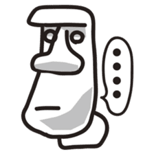 Holiday of Moai [English version] sticker #2128707