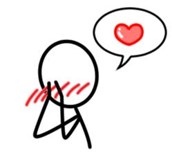 It is a stick person. sticker #2128722