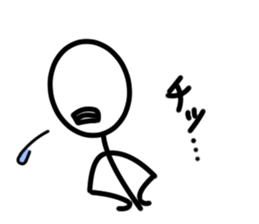 It is a stick person. sticker #2128746