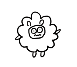 Positive sheep sticker #2128867