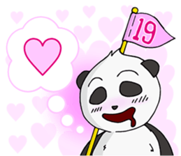 Professional Golfer PANDA sticker #2129186
