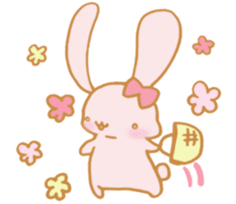 Lovely Pink Rabbit sticker #2129790