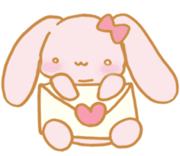 Lovely Pink Rabbit sticker #2129792