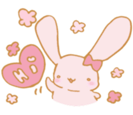 Lovely Pink Rabbit sticker #2129796
