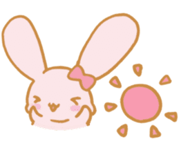 Lovely Pink Rabbit sticker #2129797