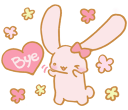 Lovely Pink Rabbit sticker #2129799
