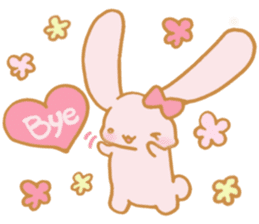 Lovely Pink Rabbit sticker #2129799