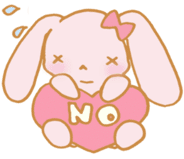 Lovely Pink Rabbit sticker #2129800