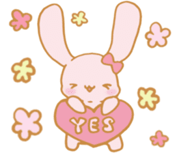 Lovely Pink Rabbit sticker #2129801