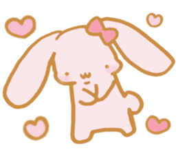 Lovely Pink Rabbit sticker #2129803