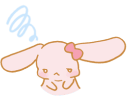 Lovely Pink Rabbit sticker #2129804