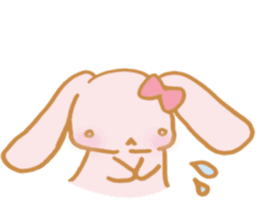 Lovely Pink Rabbit sticker #2129811