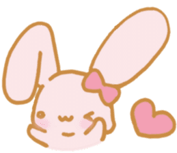Lovely Pink Rabbit sticker #2129815