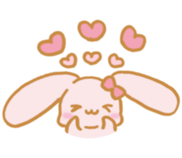 Lovely Pink Rabbit sticker #2129816