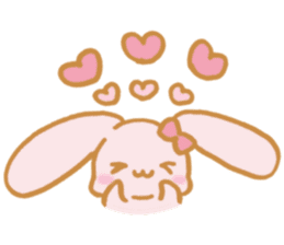 Lovely Pink Rabbit sticker #2129816