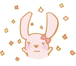 Lovely Pink Rabbit sticker #2129817