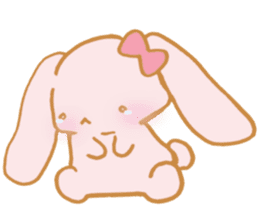 Lovely Pink Rabbit sticker #2129818