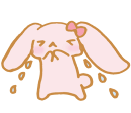 Lovely Pink Rabbit sticker #2129819