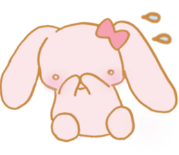 Lovely Pink Rabbit sticker #2129823