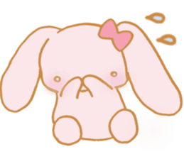 Lovely Pink Rabbit sticker #2129823