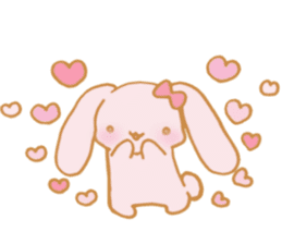 Lovely Pink Rabbit sticker #2129824