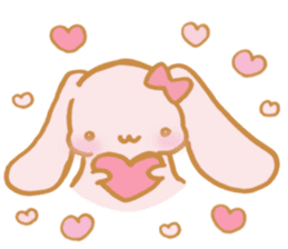 Lovely Pink Rabbit sticker #2129825