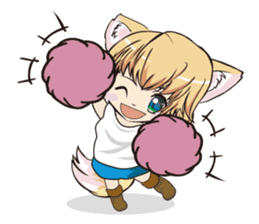 A fox "Konchan" sticker #2129992