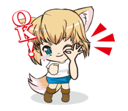 A fox "Konchan" sticker #2129994