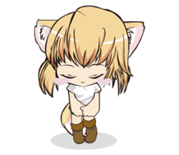 A fox "Konchan" sticker #2130011