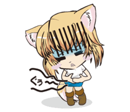 A fox "Konchan" sticker #2130022