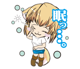 A fox "Konchan" sticker #2130023