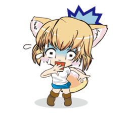 A fox "Konchan" sticker #2130024
