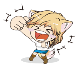 A fox "Konchan" sticker #2130026