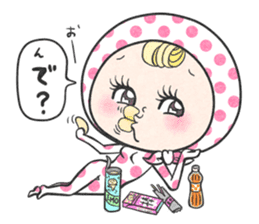 hyottoko girl sticker #2130056