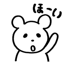 little cheeky bear sticker #2130070