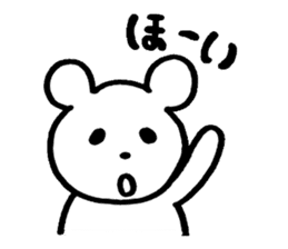 little cheeky bear sticker #2130070