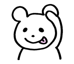 little cheeky bear sticker #2130071