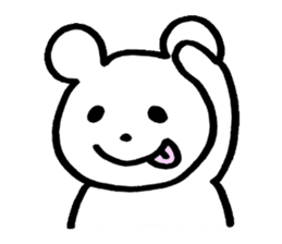 little cheeky bear sticker #2130071