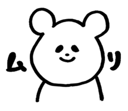 little cheeky bear sticker #2130077