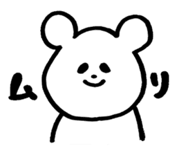 little cheeky bear sticker #2130077