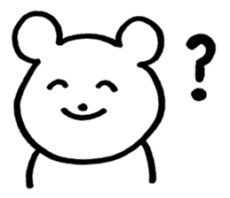 little cheeky bear sticker #2130082