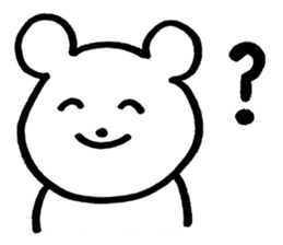 little cheeky bear sticker #2130082