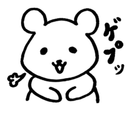 little cheeky bear sticker #2130093