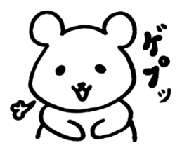 little cheeky bear sticker #2130093